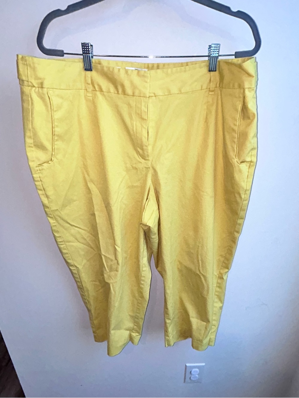 Talbots Yellow Women's size 18 Cropped Pants